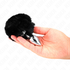 Kink Pleasure Plugs Anaalplug met Konijnenstaart van Kunstbont Kink Pleasure Plugs Anaalplug met Konijnenstaart van Kunstbont - Afbeelding 1