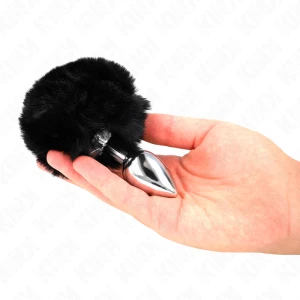 Kink Pleasure Plugs Analplug mit Kaninchenschwanz aus Kunstfell