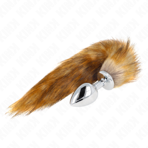 Kink Pleasure Plugs Anaalplug met kunststof staart maat L bruin Kink Pleasure Plugs Anaalplug met kunststof staart maat L bruin - Afbeelding 2