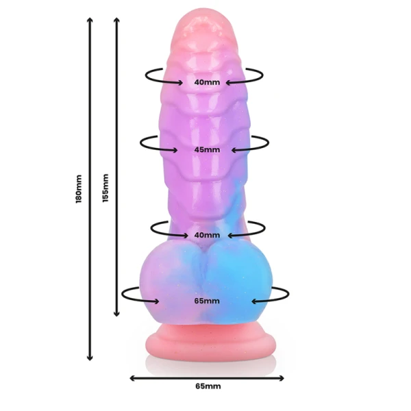 Epic Empusa Dildo van siliconen met zuignap, 18 cm