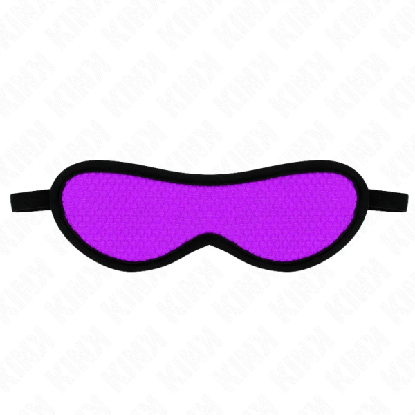 Kink Masked Allure Schubbenstructuur-oogmasker met paarse rand