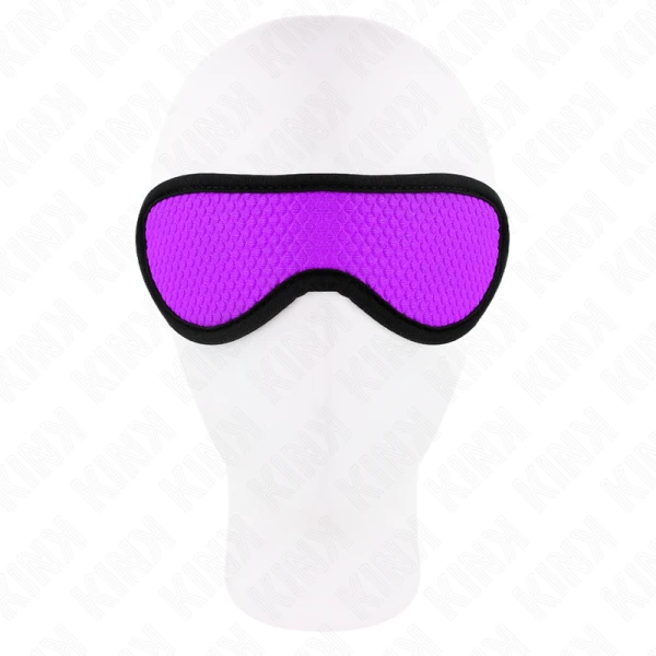 Kink Masked Allure Schubbenstructuur-oogmasker met paarse rand