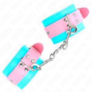 Kink Wrist Restraint schattige handboeien blauw/roze verstelbaar Kink Wrist Restraint schattige handboeien blauw/roze verstelbaar - Afbeelding 3