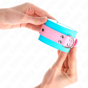 Kink Wrist Restraint schattige handboeien blauw/roze verstelbaar Kink Wrist Restraint schattige handboeien blauw/roze verstelbaar - Afbeelding 4