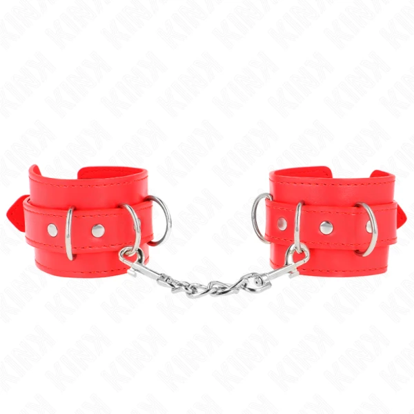 Kink Wrist Restraint 3-D-Ring-Polsbandage verstelbaar rood
