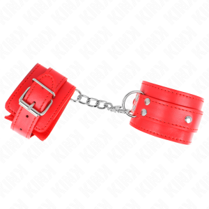 Kink Wrist Restraint 3-D-Ring-Polsbandage verstelbaar rood Kink Wrist Restraint 3-D-Ring-Polsbandage verstelbaar rood - Afbeelding 3