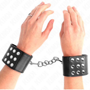 Kink Wrist Restraint Polsboei met druksluiting Zwart Kink Wrist Restraint Polsboei met druksluiting Zwart - Afbeelding 1