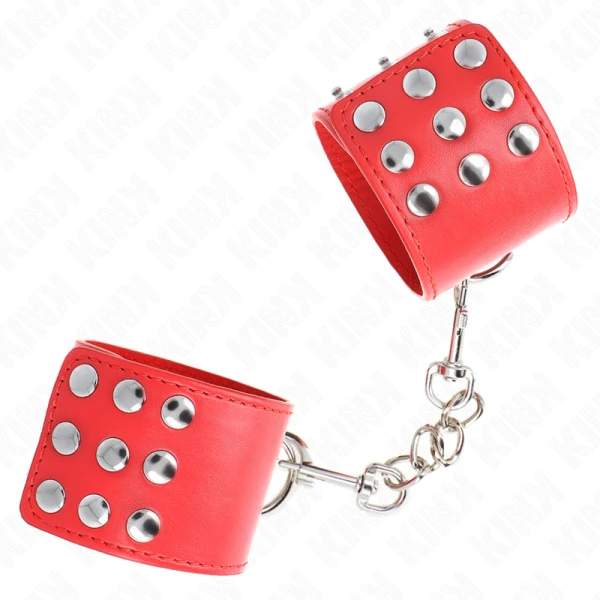 Kink Wrist Restraint Handgelenkfessel mit Druckverschluss rot verstellbar