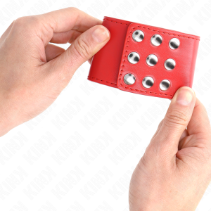 Kink Wrist Restraint Handgelenkfessel mit Druckverschluss rot verstellbar Kink Wrist Restraint Handgelenkfessel mit Druckverschluss rot verstellbar – Bild 4