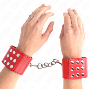 Kink Wrist Restraint Handgelenkfessel mit Druckverschluss rot verstellbar Kink Wrist Restraint Handgelenkfessel mit Druckverschluss rot verstellbar – Bild 1