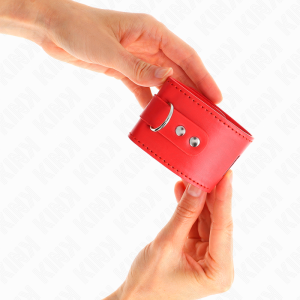 Kink Wrist Restraint Handgelenkfessel met hangslot rood Kink Wrist Restraint Handgelenkfessel met hangslot rood - Afbeelding 4
