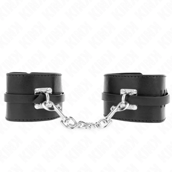 Kink Wrist Restraint Deluxe Polsboeien met Vergrendeling Zwart