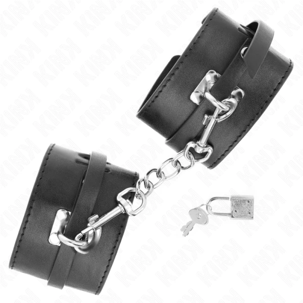 Kink Wrist Restraint Deluxe Polsboeien met Vergrendeling Zwart