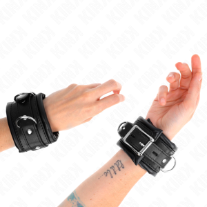 Kink Wrist Restraint schwere Handgelenksfesseln mit Pelzfutter Kink Wrist Restraint schwere Handgelenksfesseln mit Pelzfutter – Bild 1