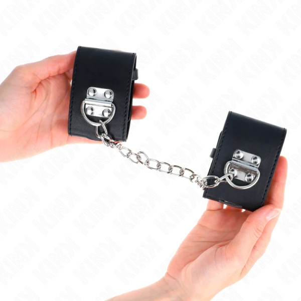 Kink Wrist Restraint verstelbare handboeien met ketting, zwart Kink Wrist Restraint verstelbare handboeien met ketting, zwart