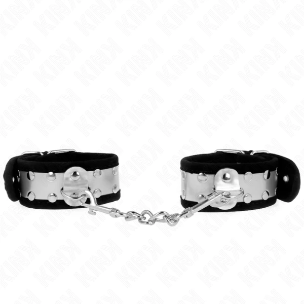 Kink Wrist Restraint dunne handboeien voor polsen Zwart/zilver