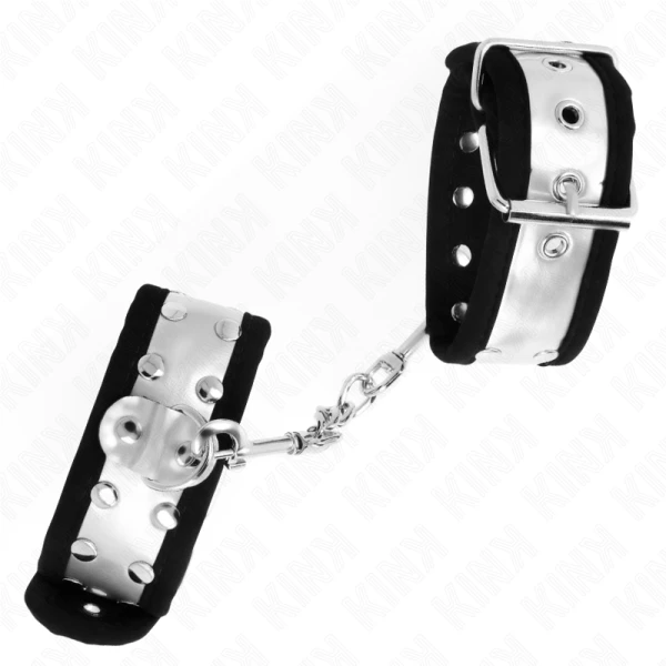 Kink Wrist Restraint dunne handboeien voor polsen Zwart/zilver