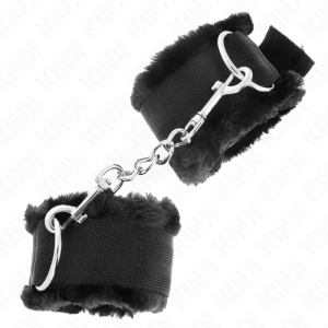 Kink Wrist Restraint Bontgevoerde Polsboeien Zwart Verstelbaar Kink Wrist Restraint Bontgevoerde Polsboeien Zwart Verstelbaar - Afbeelding 3