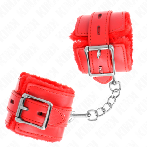 Kink Wrist Restraint Handboeien voor de polsen met riem, rood Kink Wrist Restraint Handboeien voor de polsen met riem, rood - Afbeelding 3