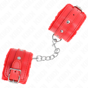 Kink Wrist Restraint Handboeien met rode riem, verstelbaar Kink Wrist Restraint Handboeien met rode riem, verstelbaar - Afbeelding 3