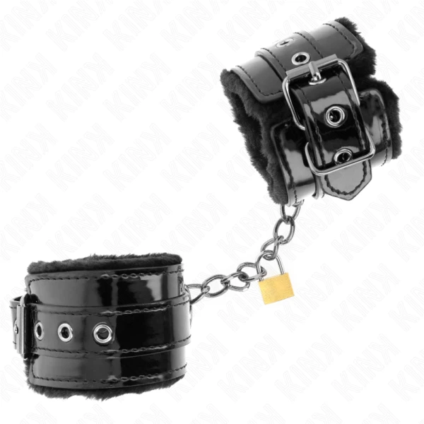 Kink Wrist Restraint verstelbare handboeien met koperen slot Kink Wrist Restraint verstelbare handboeien met koperen slot