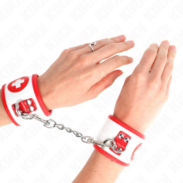 img_189414_835b583ecd1d1846e8deac06d3e98460_1.png Kink Wrist Restraint Mini-handboei voor verpleegsters, verstelbaar