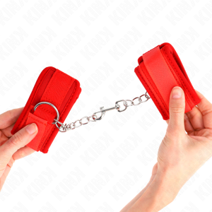 Kink Wrist Restraint Neopren-Polsbandage rood Kink Wrist Restraint Neopren-Polsbandage rood - Afbeelding 4
