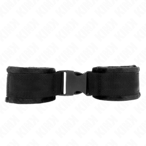Kink Wrist Restraint Nylon-handboeien met klittenband rood-zwart Kink Wrist Restraint Nylon-handboeien met klittenband rood-zwart - Afbeelding 2