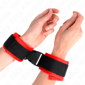 Kink Wrist Restraint Nylon-Klittenboeien zwart verstelbaar Kink Wrist Restraint Nylon-Klittenboeien zwart verstelbaar - Afbeelding 1