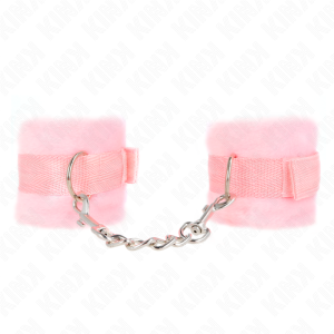 Kink Wrist Restraint Bontpolsboeien voor Beginners Roze Kink Wrist Restraint Bontpolsboeien voor Beginners Roze - Afbeelding 2