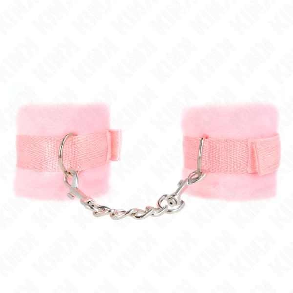Kink Wrist Restraint Bontpolsboeien voor Beginners Roze