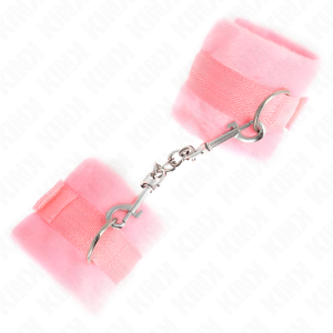 Kink Wrist Restraint Bontpolsboeien voor Beginners Roze Kink Wrist Restraint Bontpolsboeien voor Beginners Roze - Afbeelding 3
