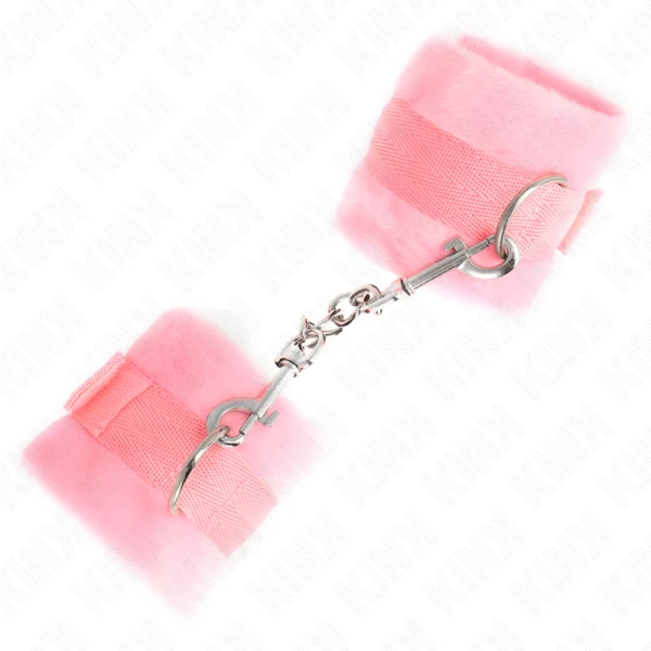 Kink Wrist Restraint Bontpolsboeien voor Beginners Roze