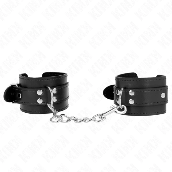 Kink Wrist Restraint Polsboeien van leer zwart verstelbaar Kink Wrist Restraint Polsboeien van leer zwart verstelbaar