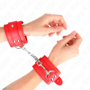Kink Wrist Restraint eenvoudige handboeien rood verstelbaar Kink Wrist Restraint eenvoudige handboeien rood verstelbaar - Afbeelding 1
