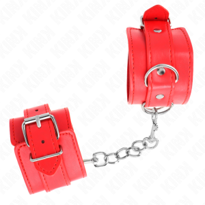 Kink Wrist Restraint eenvoudige handboeien rood verstelbaar Kink Wrist Restraint eenvoudige handboeien rood verstelbaar - Afbeelding 3