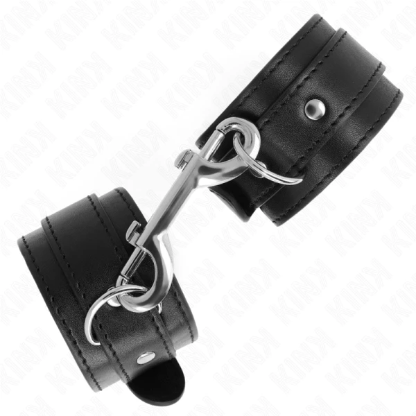 Kink Wrist Restraint Handboei met Rij Noppen Zwart Kink Wrist Restraint Handboei met Rij Noppen Zwart