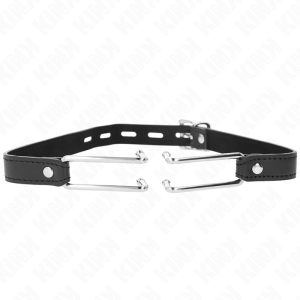 Kink Collar & GAG Metalen haak-knevel met verstelbare kunstlederen band Kink Collar & GAG Metalen haak-knevel met verstelbare kunstlederen band - Afbeelding 1