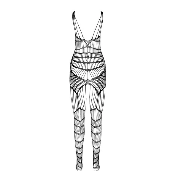 Passion Woman Bodystockings Net-bodystocking met kant en print Rood