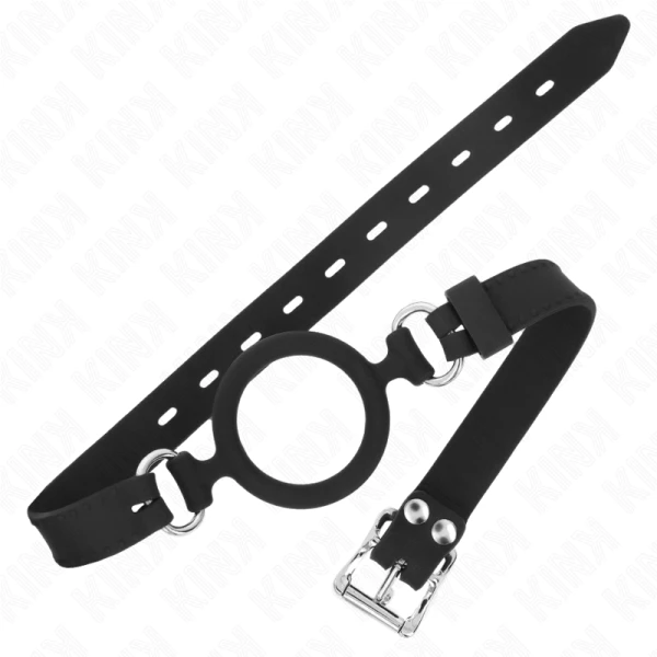 Kink Collar & GAG Siliconen-ringknevel met verstelbare riem