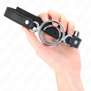 Kink Collar & GAG Knevel met meerdere O-ringen zwart Kink Collar & GAG Knevel met meerdere O-ringen zwart - Afbeelding 4