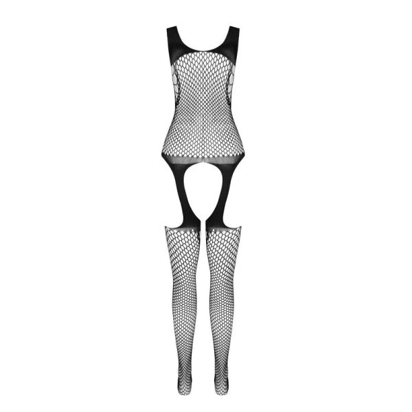 Passion Bodystocking BS 104 van netelastiek in rood, één maat Passion Bodystocking BS 104 van netelastiek in rood, één maat