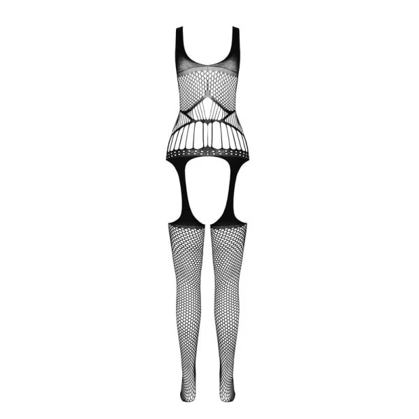 Passion Woman Bodystockings Bodystocking BS 106 Zwart One Size Passion Woman Bodystockings Bodystocking BS 106 Zwart One Size