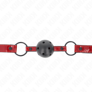 Kink Collar & GAG Knevelset met kunstlederen bal en verstelbare riemen Kink Collar & GAG Knevelset met kunstlederen bal en verstelbare riemen - Afbeelding 3