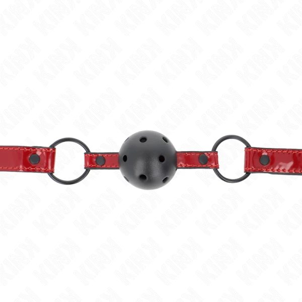 Kink Collar & GAG Knevelset met kunstlederen bal en verstelbare riemen