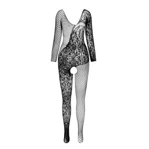 Passion Woman Bodystockings Bodystocking van netstof met kant Rood Passion Woman Bodystockings Bodystocking van netstof met kant Rood - Afbeelding 3