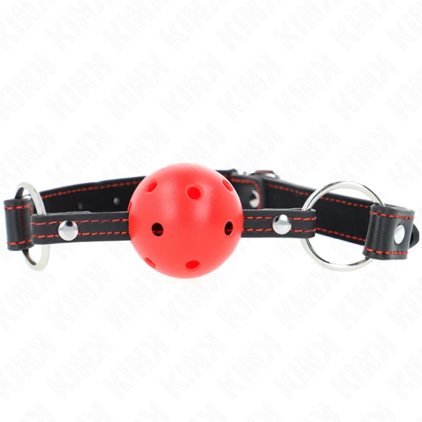 img_189633_432bf737bbf1440f74b70ab1fd4d50ba_1.png Kink Collar & GAG Holharde Rode Balprop Model 2