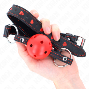 Kink Collar & GAG Holharde Rode Balprop Model 2 Kink Collar & GAG Holharde Rode Balprop Model 2 - Afbeelding 4