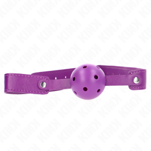 Kink Collar & GAG Bal Knevel met paarse ademende bal Kink Collar & GAG Bal Knevel met paarse ademende bal - Afbeelding 1