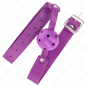 Kink Collar & GAG Bal Knevel met paarse ademende bal Kink Collar & GAG Bal Knevel met paarse ademende bal - Afbeelding 2